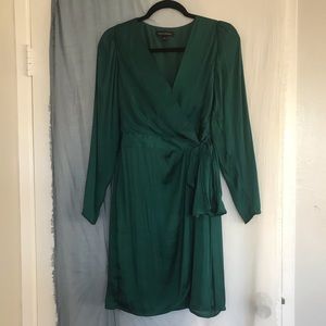 Emerald Wrap Dress
